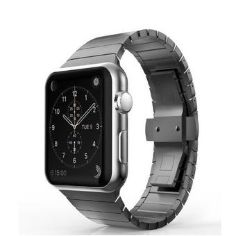 Bluesky Apple Watch Band, Stainless Steel Replacement Smart Watch Band Wrist Strap Bracelet with Butterfly Buckle Clasp for 42mm Apple Watch All Models - Black Not Fit iWatch 38mm Version 2015 (Intl)  