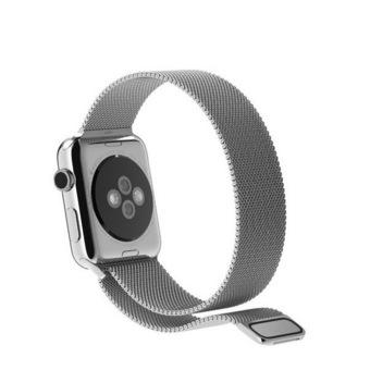 Bluesky Apple Watch Band, with Unique Magnet Lock, 38mm Loop Stainless Steel Bracelet Strap Band for Apple Watch 38mm All Models No Buckle Needed, Silver (Intl)  