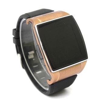 Bluetooth V3.0 Smart Watch WristWatch 2.0MP Camera For Android Samsung HTC MOTO Gold (Intl)  