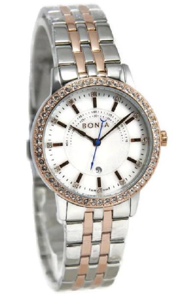 Bonia B10189-2652S Jam Tangan Wanita - Silver/Rosegold