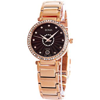 Bonia - Jam Tangan Wanita - Coklat Rosegold - Stainless Steel - BNB10130-2547s  