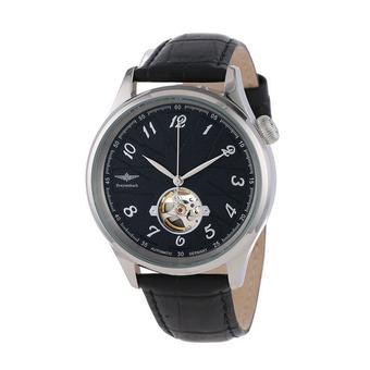 Breytenbach Men's BB3340S-SS Automatic Watch - Leather Crocodile - Hitam  