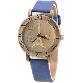 Bubo - Jam Tangan Wanita - Biru - Strap Leather - Erin Paris Watch  