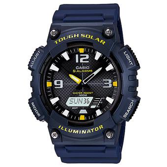 Casio AQ-S810W-2AV Tough Solar Resin Band Men's Watch Navy (Intl)  