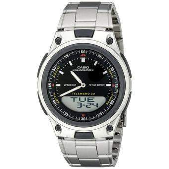 Casio AW-80D-1AVDF - Jam Tangan Pria - Silver - Stainless Steel  