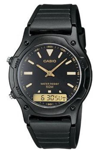 Casio Analog Digital AW-49HE-1A Hitam  