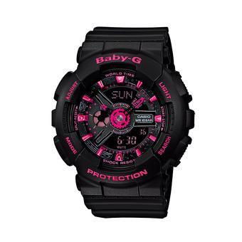 Casio Analog Digital Baby-G BA-111-1A Women's Watch - Black/Pink  