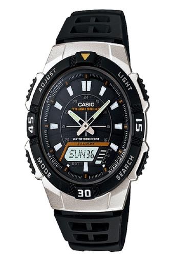 Casio Analog Digital Jam Tangan Pria - Hitam - Strap Karet - AQ-S800W-1E  