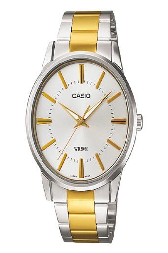 Casio Analog Jam Tangan Pria - Gold-Silver - Strap Rantai - MTP-1303SG-7A  