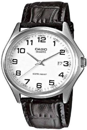 Casio Analog Jam Tangan Pria - Hitam - Strap Kulit - MTP-1183E-7B  