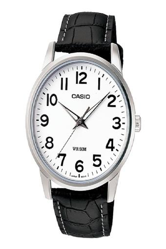 Casio Analog Jam Tangan Pria - Putih - Strap Kulit - MTP-1303L-7B  