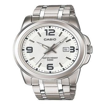 Casio Analog Jam Tangan Pria - Silver - Strap Rantai - MTP-1314D-7A  