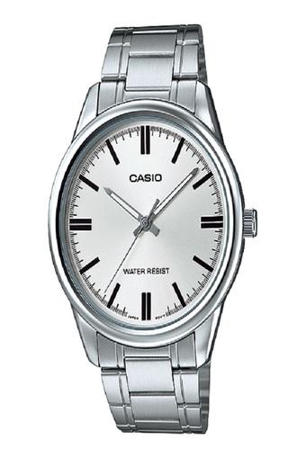 Casio Analog Jam Tangan Pria - Silver - Strap Rantai - MTP-V005D-7A  