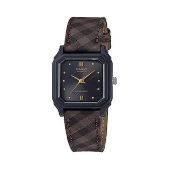 Casio Analog Jam Tangan Wanita - Cokelat - Strap Kulit - LQ-142LB-1A  