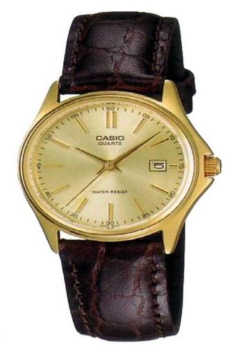 Casio Analog Jam Tangan Wanita - Cokelat - Strap Kulit - LTP-1183Q-9A  