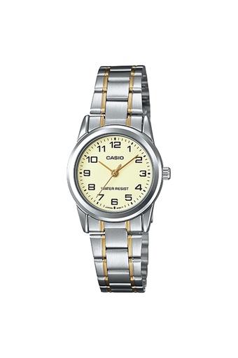 Casio Analog Jam Tangan Wanita - Gold-Silver - Strap Rantai - LTP-V001SG-9B  