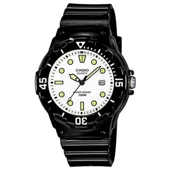 Casio Analog Jam Tangan Wanita - Hitam - Strap Karet - LRW-200H-7E1  