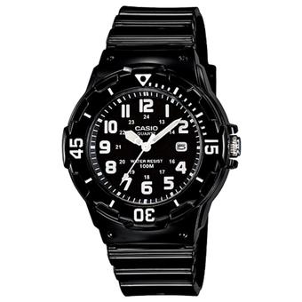 Casio Analog Jam Tangan Wanita - Hitam - Strap Karet - LRW-200H-1B  