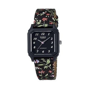 Casio Analog Jam Tangan Wanita - Hitam - Strap Kulit - LQ-142LB-1B  