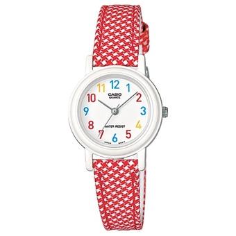 Casio Analog Jam Tangan Wanita - LQ-139LB-4B - Merah - Strap Kulit  