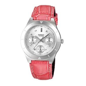 Casio Analog- Jam Tangan Wanita- Pink- Kulit- LTP-2083L-4AVDF  