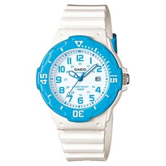 Casio Analog Jam Tangan Wanita - Putih - Strap Karet - LRW-200H-2B  