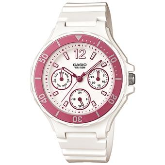 Casio Analog Jam Tangan Wanita - Putih - Strap Karet - LRW-250H-4A  