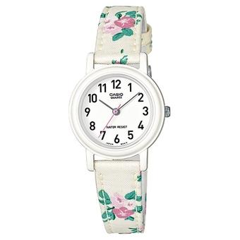 Casio Analog Jam Tangan Wanita - Putih - Strap Kulit - LQ-139LB-7B2  