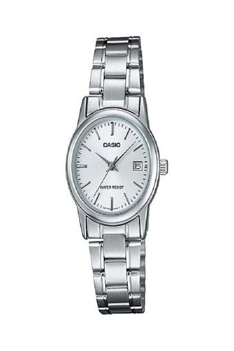 Casio Analog Jam Tangan Wanita - Putih - Strap Rantai - LTP-V002D-7A  