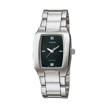 Casio Analog Jam Tangan Wanita - Silver - Strap Rantai - LTP-1165A-1C2  