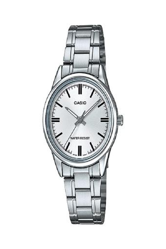 Casio Analog Jam Tangan Wanita - Silver - Strap Rantai - LTP-V005D-7A  