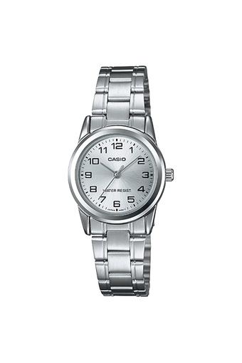 Casio Analog Jam Tangan Wanita - Silver - Strap Rantai - LTP-V001D-7B  