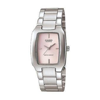 Casio Analog Jam Tangan Wanita - Silver - Strap Rantai - LTP-1165A-4C  