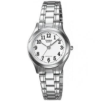 Casio Analog Jam Tangan Wanita - Silver - Strap Rantai - LTP-1275D-7B  