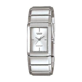 Casio Analog Jam Tangan Wanita - Silver - Strap Rantai - LTP-2037A-7C  