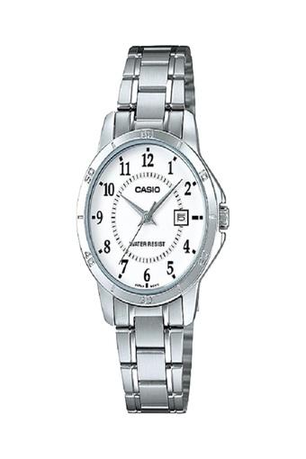 Casio Analog Jam Tangan Wanita - Silver - Strap Rantai - LTP-V004D-7B  