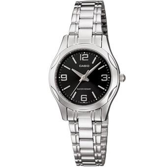 Casio Analog Jam Tangan Wanita - Silver - Strap Rantai - LTP-1275D-1A2  