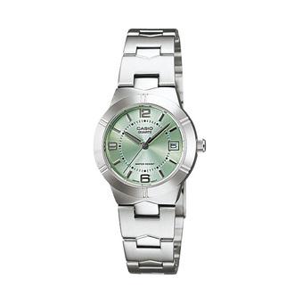 Casio Analog LTP-1241D-3A Women's Watch - Hijau  