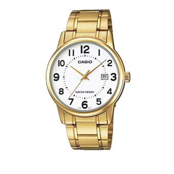 Casio Analog MTP-V002G-7BUDF - Jam Tangan Pria - Gold - Stainless Steel  