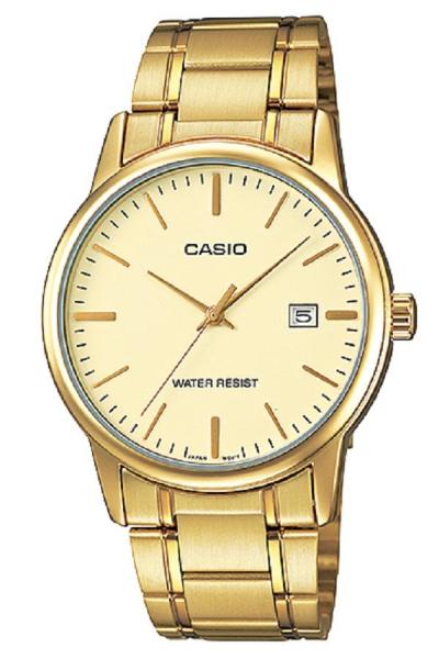 Casio Analog MTP-V002G-9AUDF Jam Tangan Pria Stainless Steel Band - Gold