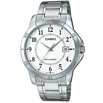 Casio Analog Watch - Jam Tangan Pria - Silver - Stainless Steel - MTP-V004D-7BUDF  