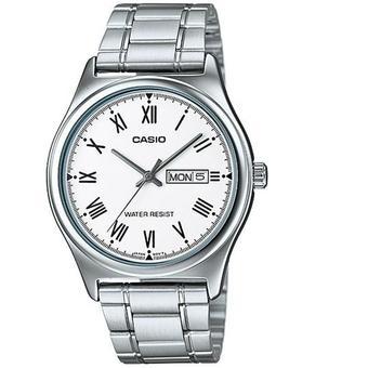 Casio Analog Watch Jam Tangan Pria - Silver - Stainless Steel Band - MTP-V006D-7BUDF  