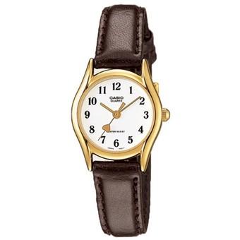 Casio Analog Watch Jam Tangan Wanita - Cokelat Tua - Strap Kulit - LTP-1094Q-7B5  