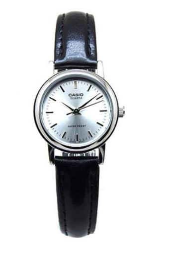 Casio Analog Watch - Jam Tangan Wanita - Hitam - Strap Leather - LTP-1095E-7ADF  