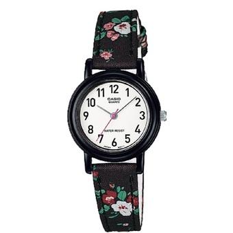 Casio Analog Watch Jam Tangan Wanita - Hitam - Tali Bahan - Petite Size LQ-139LB-1B2  