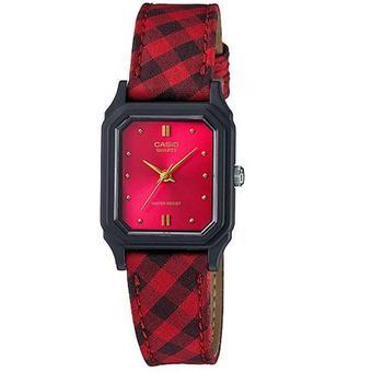 Casio Analog Watch Jam Tangan Wanita - Merah - Cloth Band - Petite Size - LQ-139LB-4ADF  