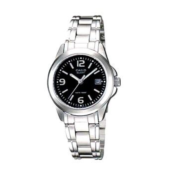 Casio Analog Watch - Jam Tangan Wanita - Silver - Strap Stainless Steel - LTP-1215A-1ADF  