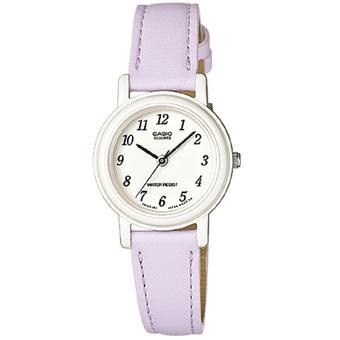 Casio Analog Watch Jam Tangan Wanita - Ungu - Tali Kulit - Petite Size -LQ-139L-6BDF  