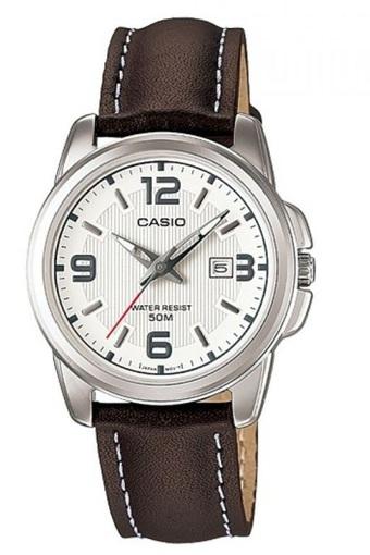 Casio Analog Watch - Jam tangan wanita - Cokelat - Strap Leather - LTP-1314L-7AVDF  