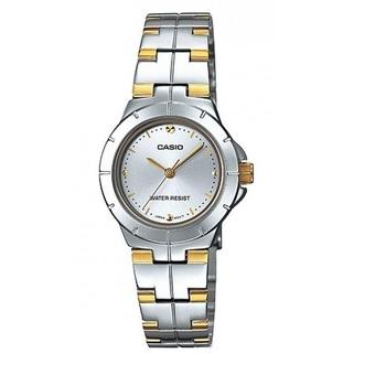 Casio Analog Watch - Jam tangan wanita - Silver gold- Stainless Steel Band - LTP-1242SG-7CDF  